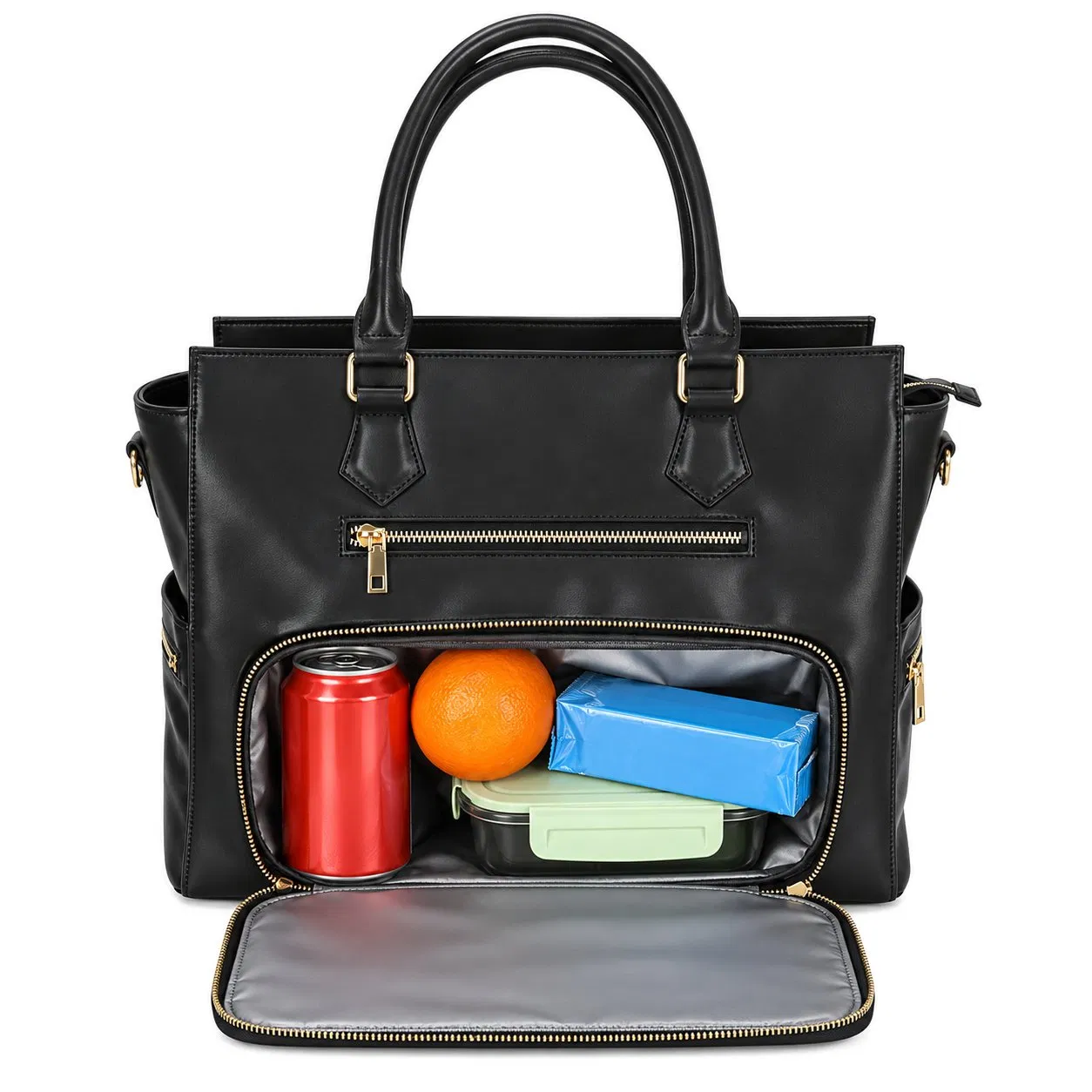 PU Laptop Lunch Tote Bag for Women