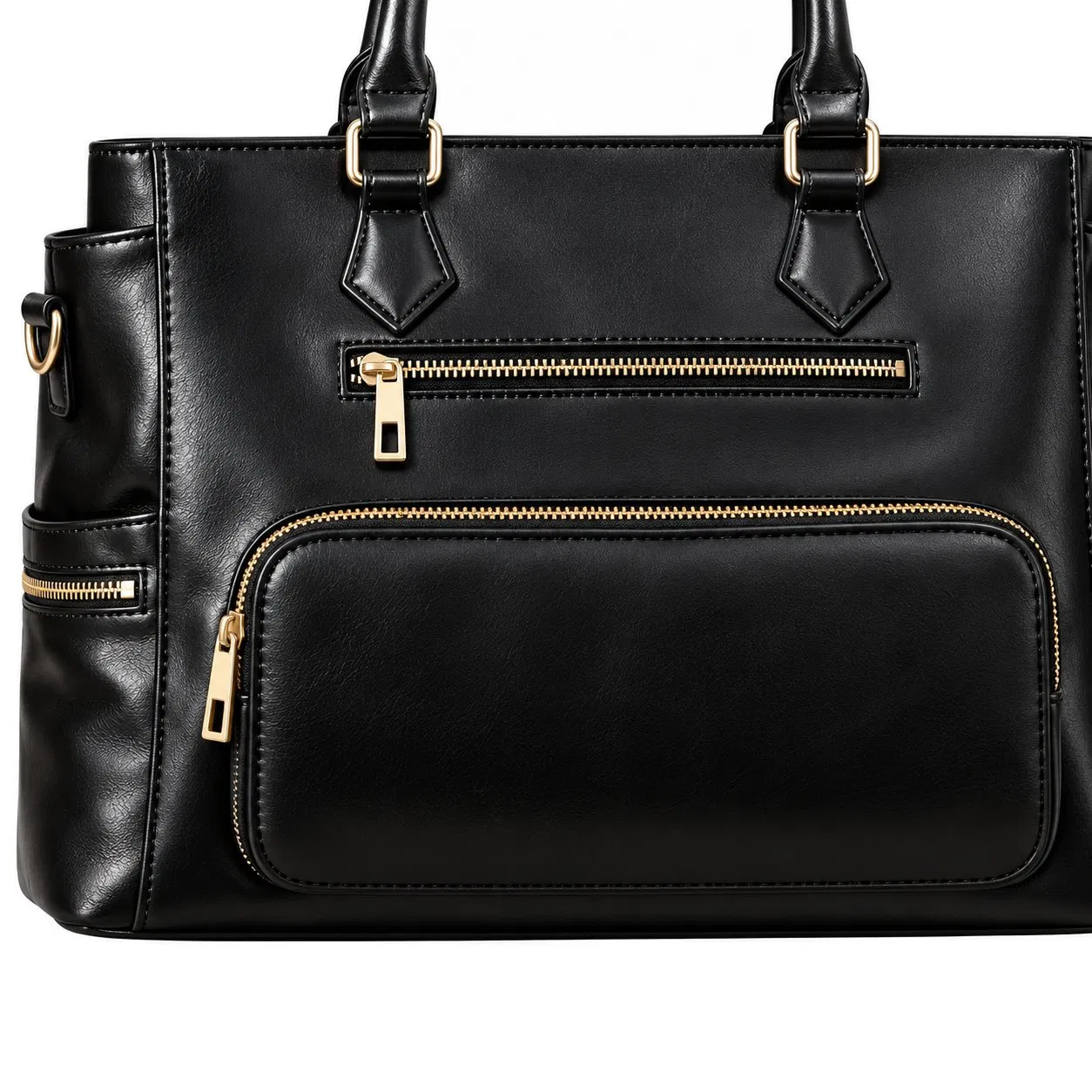 PU Laptop Lunch Tote Bag for Women