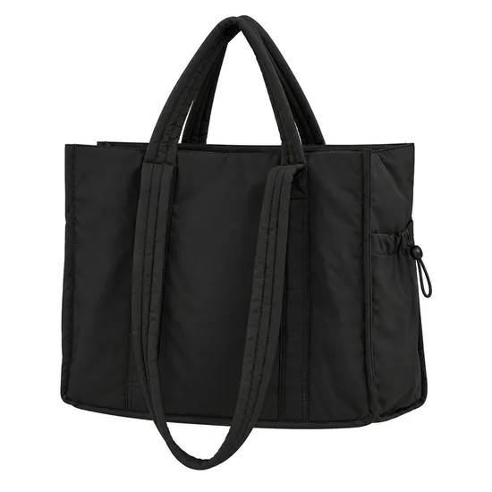 Women Puffy Nylon Quilted Travel Tote Bag