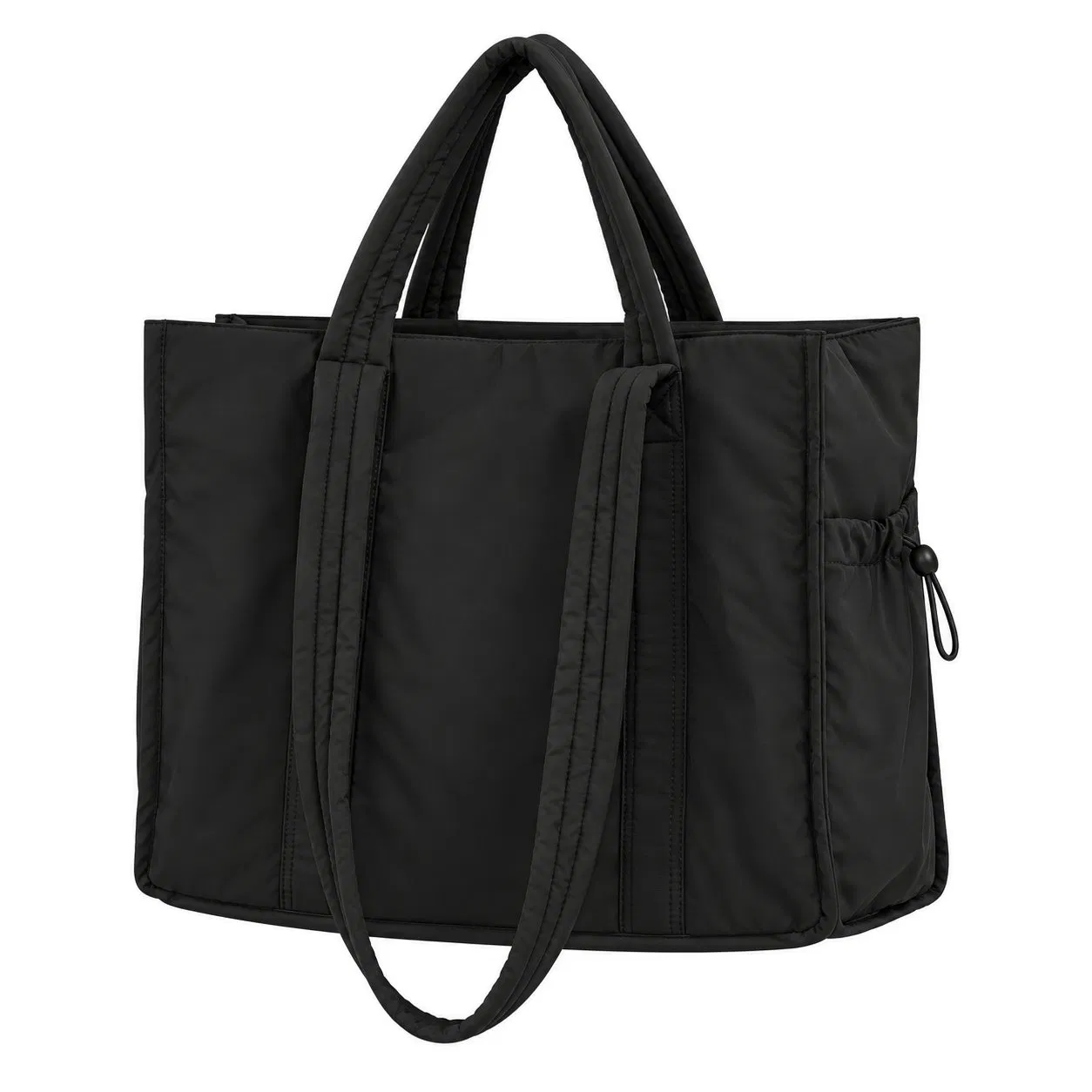 Women Puffy Nylon Quilted Travel Tote Bag