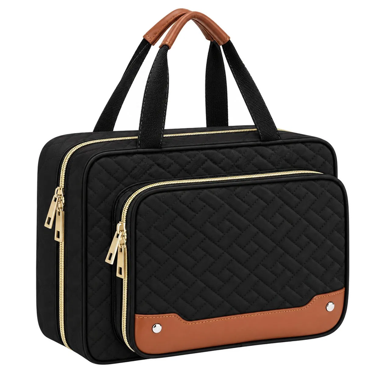 Custom Quilted Hanging Travel Toiletry Bag