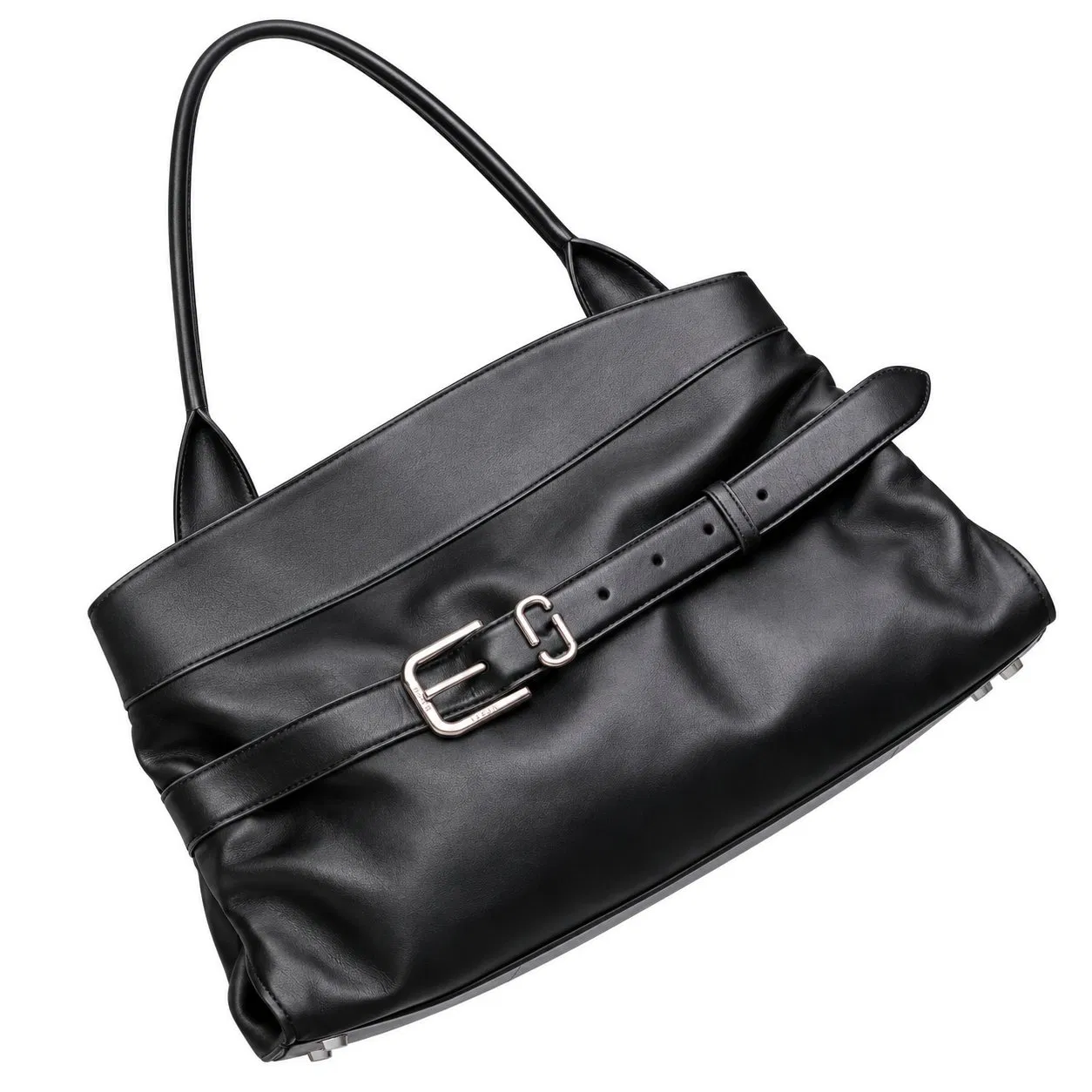 Women Smooth Leather Work Satchel Tote Bag