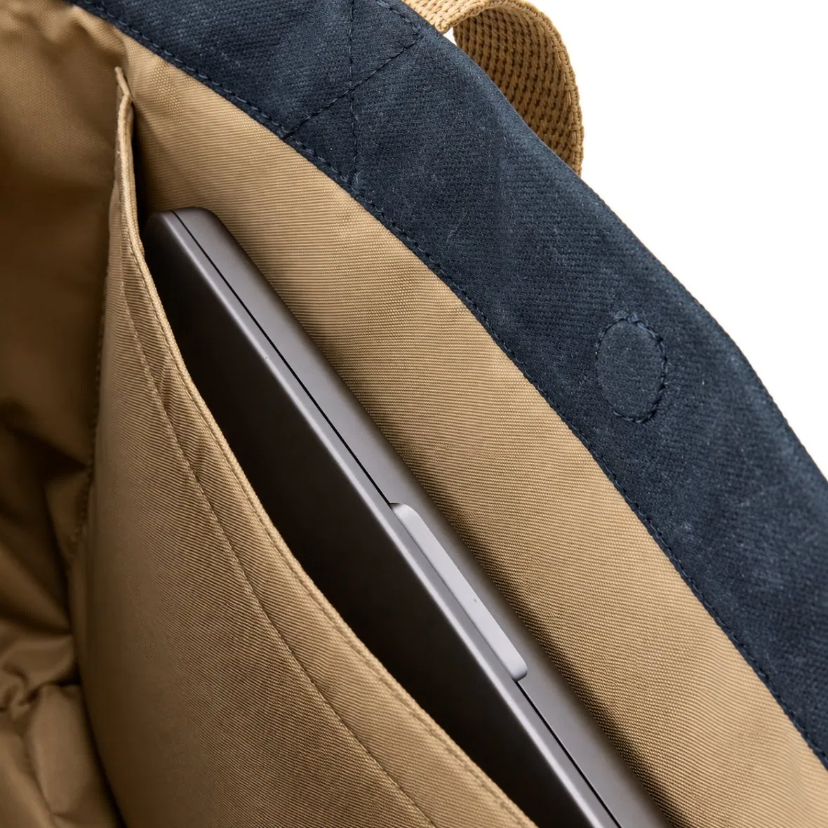 Waxed Canvas Tote Bag with Leather Reinforced Base