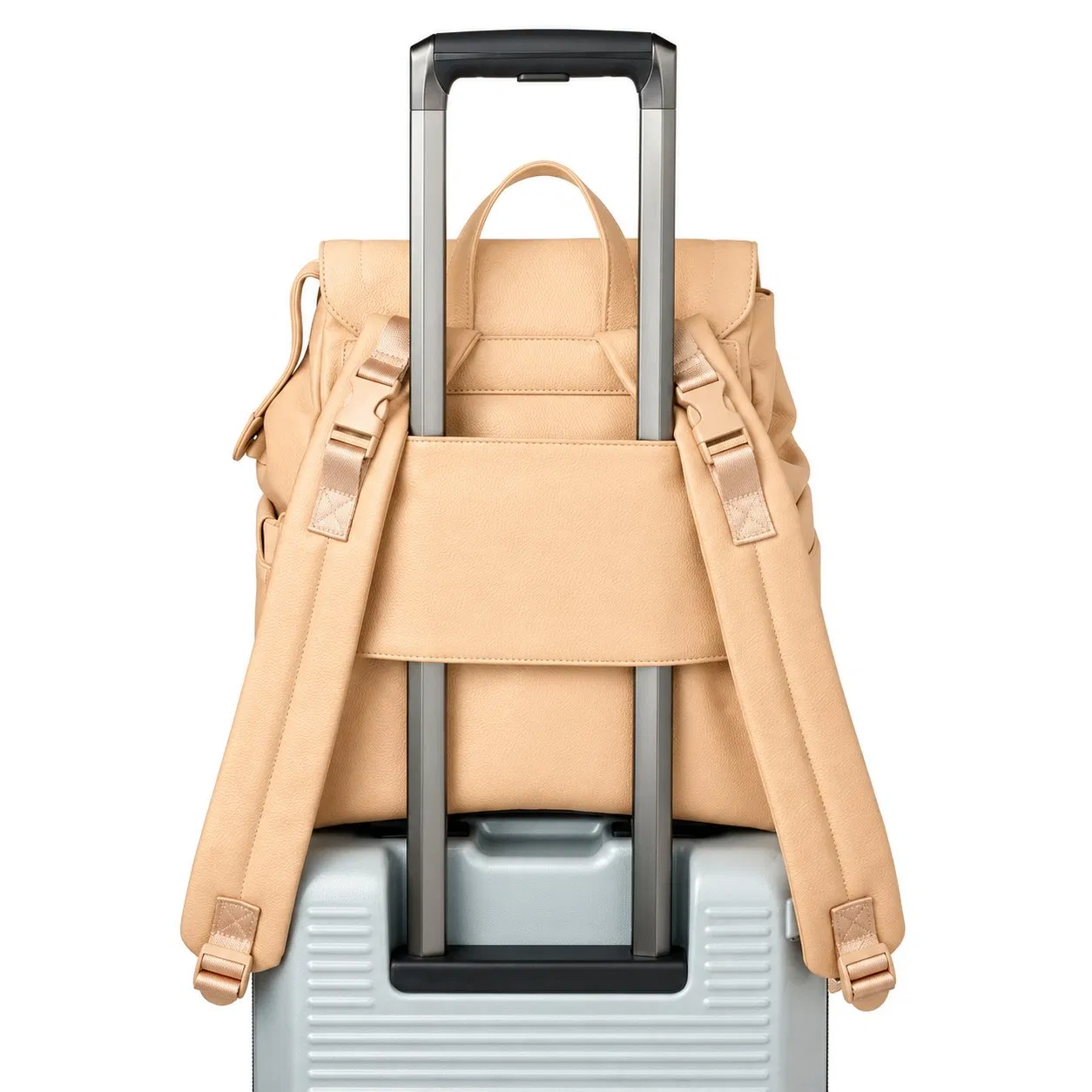 Custom PU Leather Diaper Backpack with Changing Pad