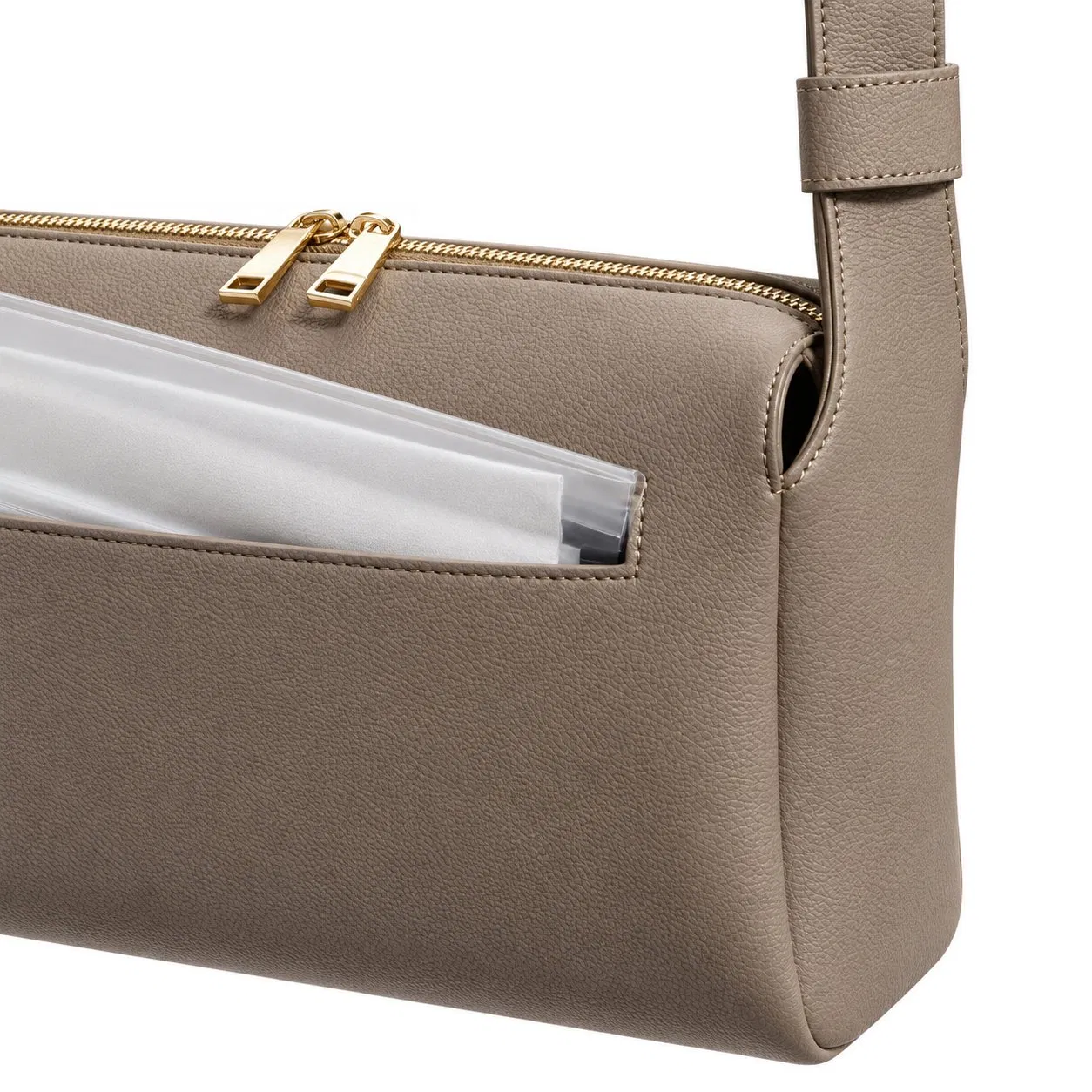 Vegan PU Leather Stroller Organizer Diaper Bag