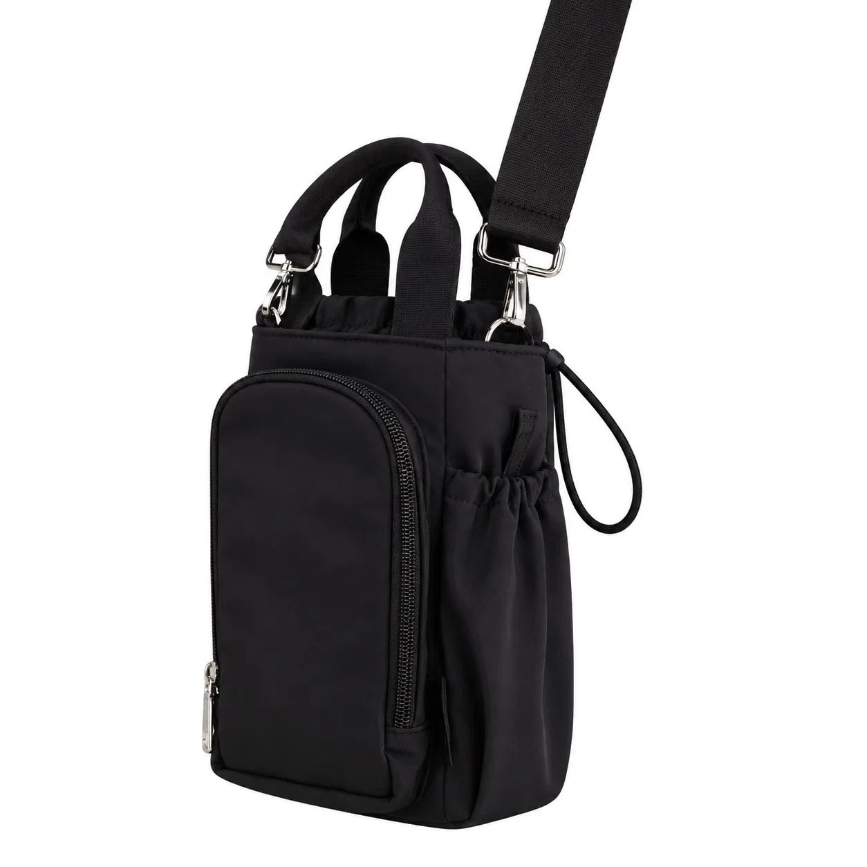 Insulated Nylon Water Bottle Carrier Sling Bag