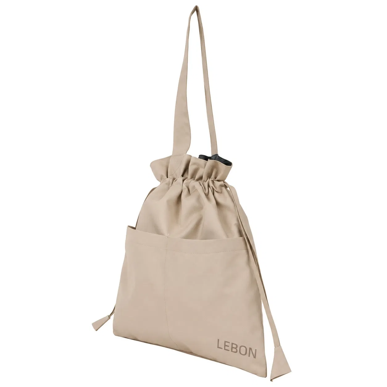 Women Drawstring Tote Bag with Adjustable Strap