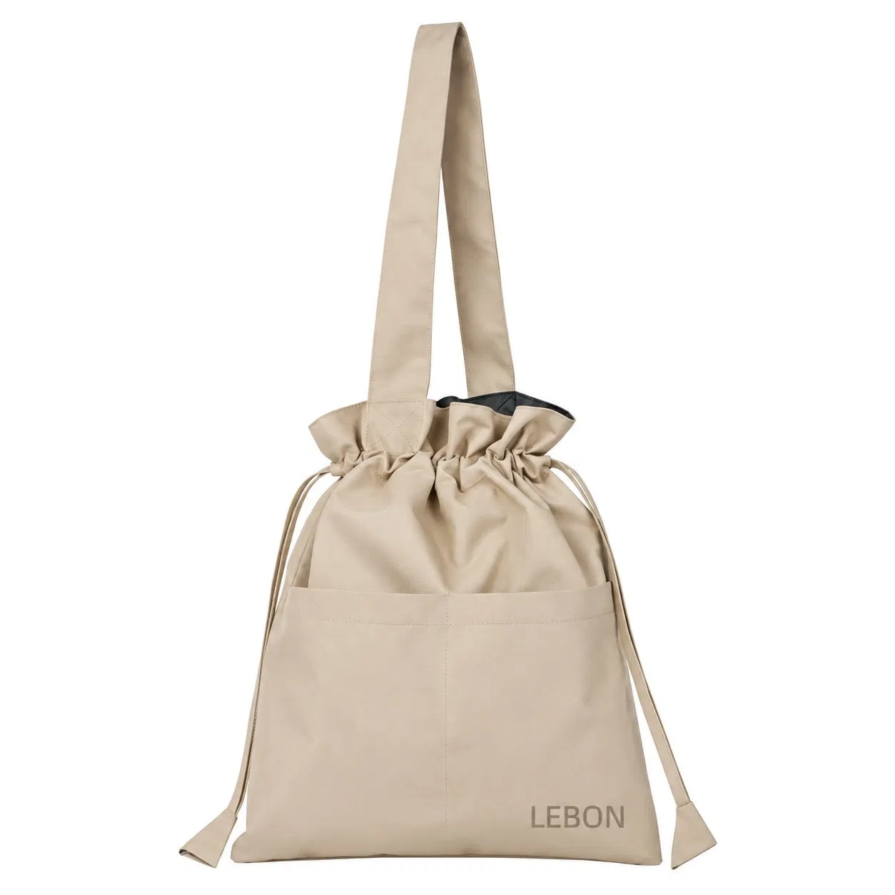 Women Drawstring Tote Bag with Adjustable Strap