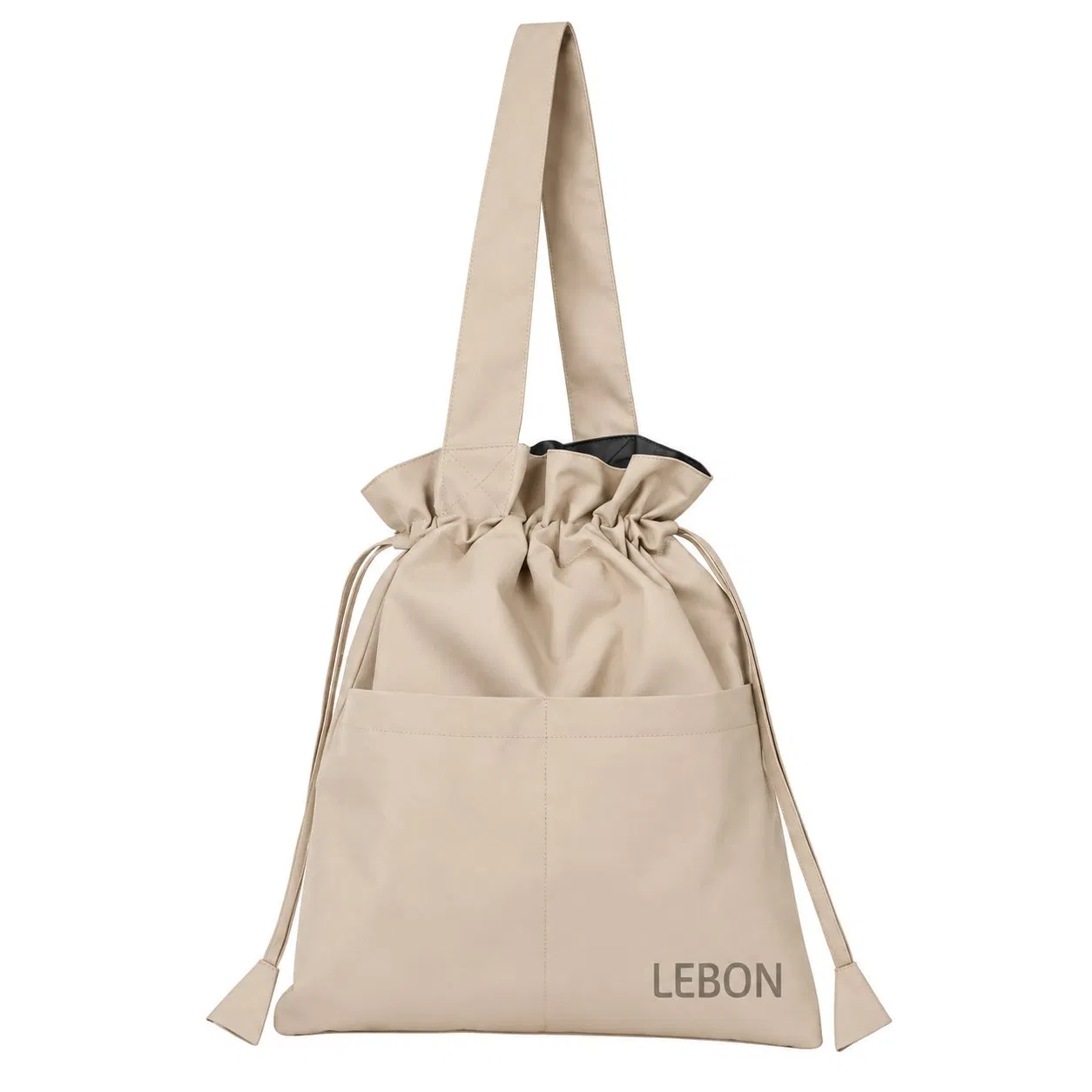 Women Drawstring Tote Bag with Adjustable Strap