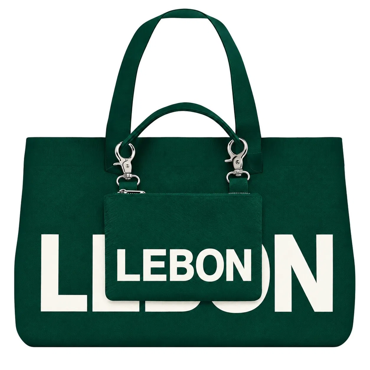 Custom Polyester Knitted Women Zipper Tote with Mini Sling Bag