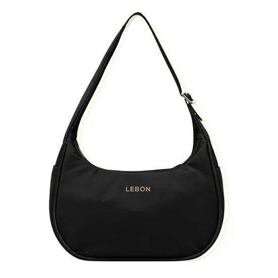 Custom Nylon Women Zipper Underarm Shoulder Bag