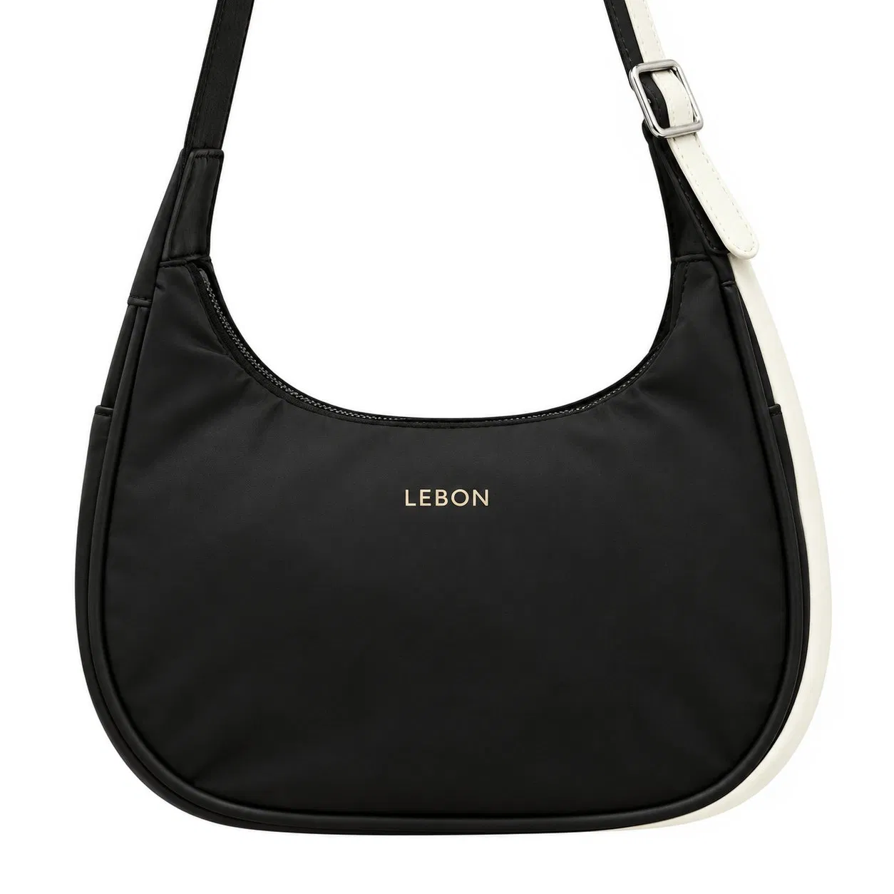 Custom Nylon Women Zipper Underarm Shoulder Bag