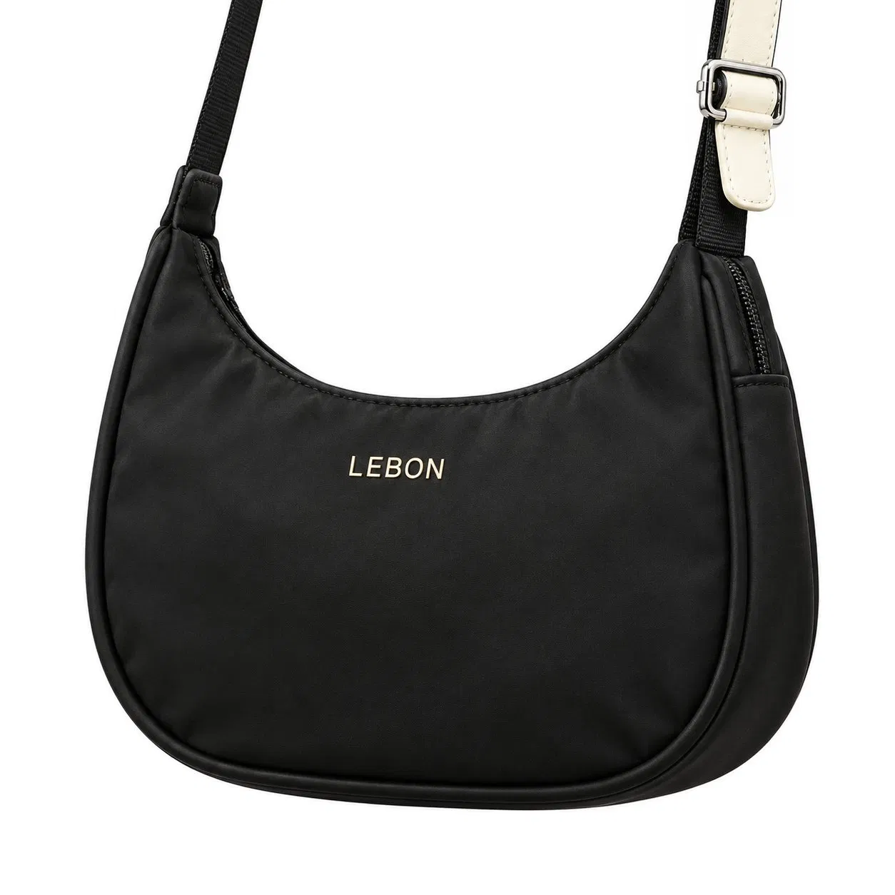 Custom Nylon Women Zipper Underarm Shoulder Bag