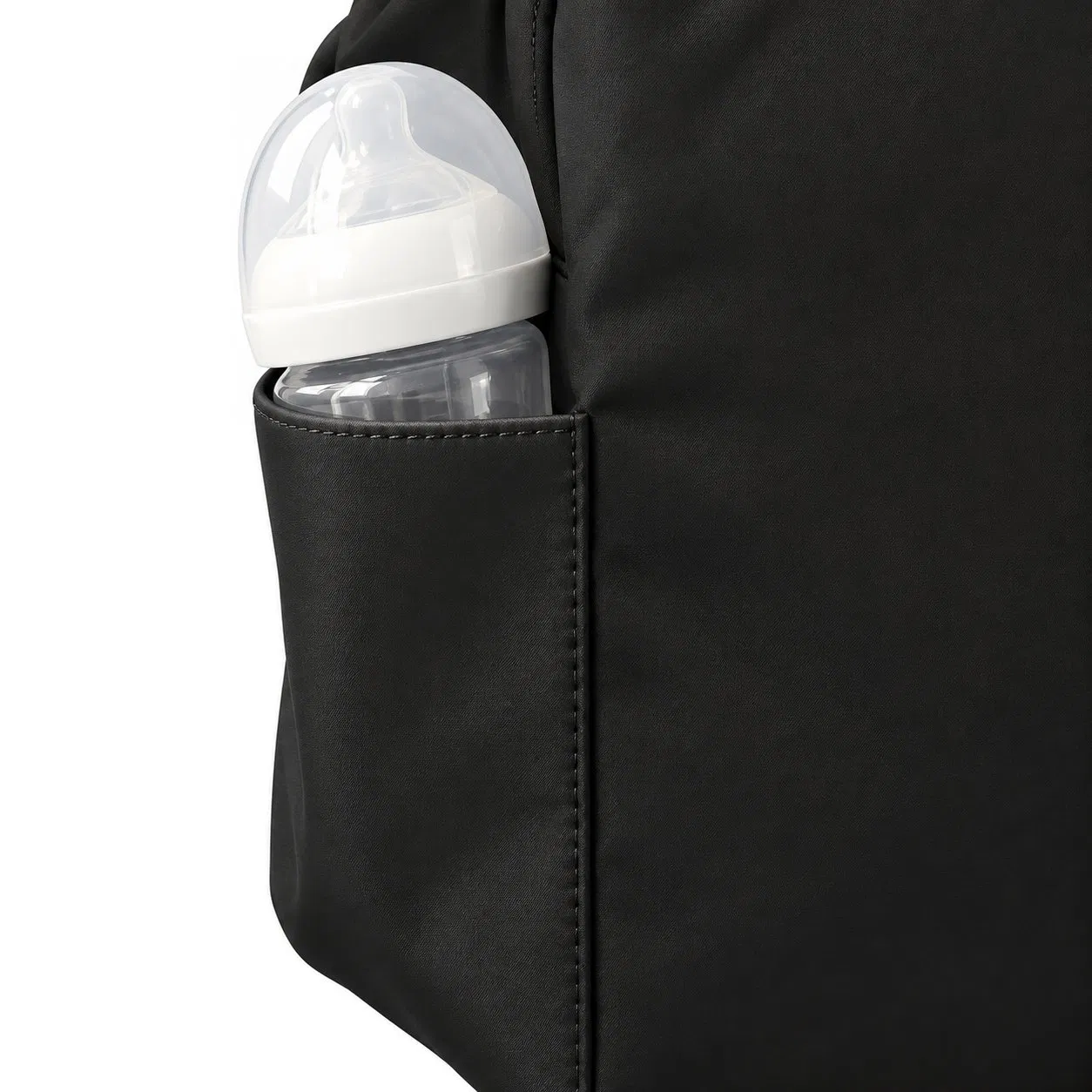 Custom PU Leather Baby Diaper Changing Bag