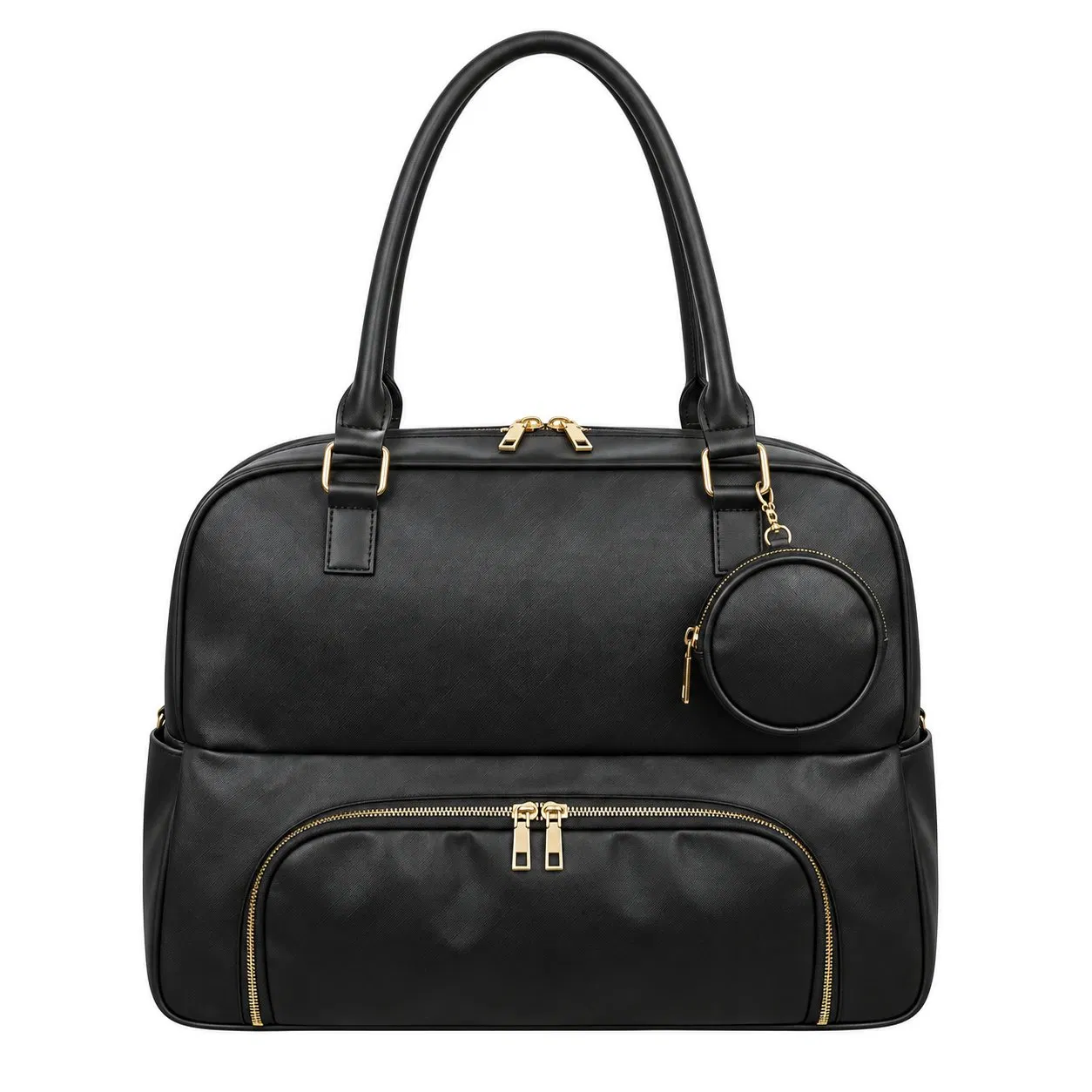 Custom PU Leather Insulated Work Lunch Tote Bag