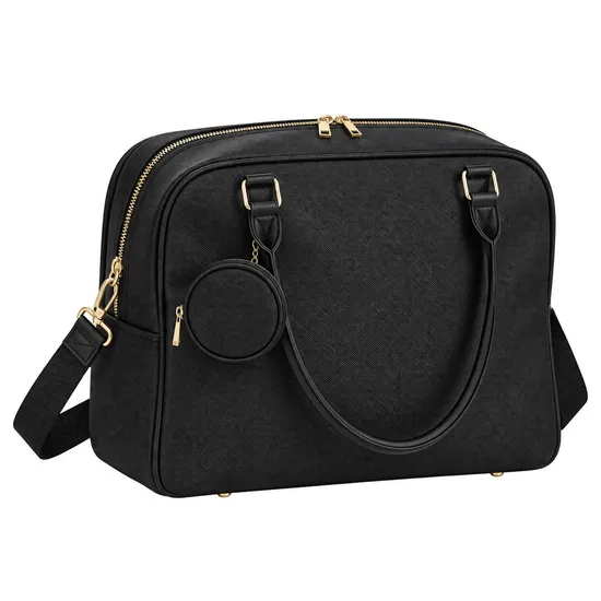 Custom PU Leather Insulated Work Lunch Tote Bag