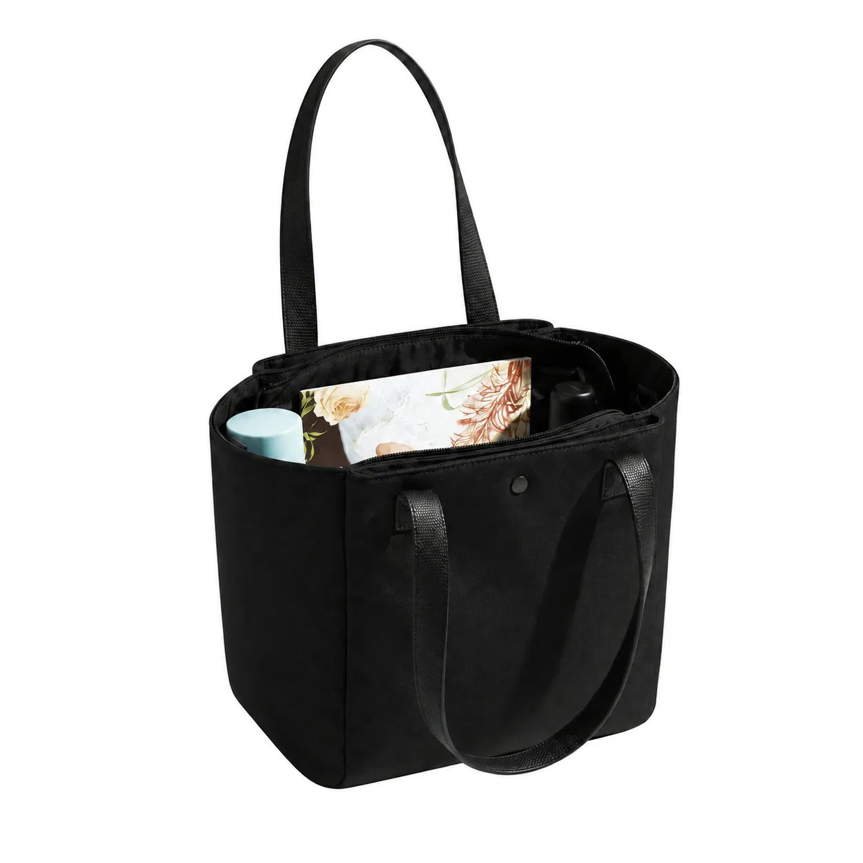 Custom Polyester Foldable Zipper Shopping Tote Bag