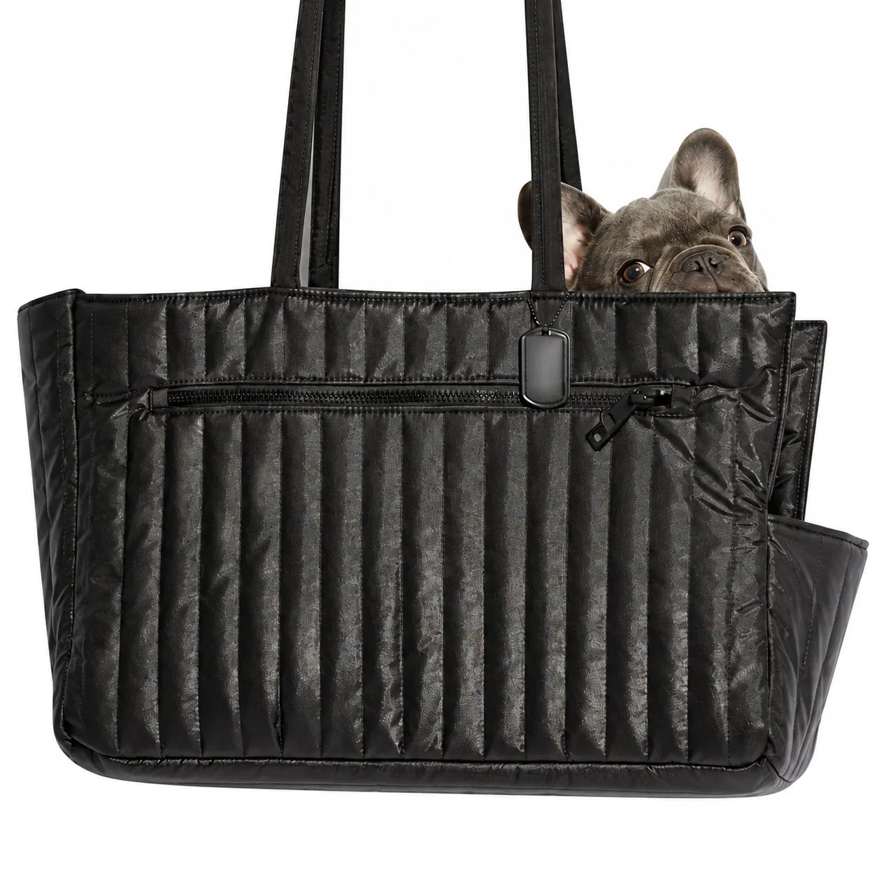 Custom Quilted Soft Sided Dog Cat Carrier Tote Bag