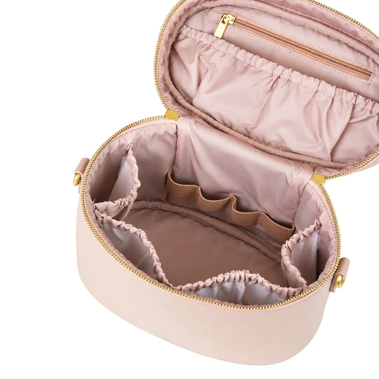 Custom Soft Handle Travel Cosmetic Makeup Vanity Bag