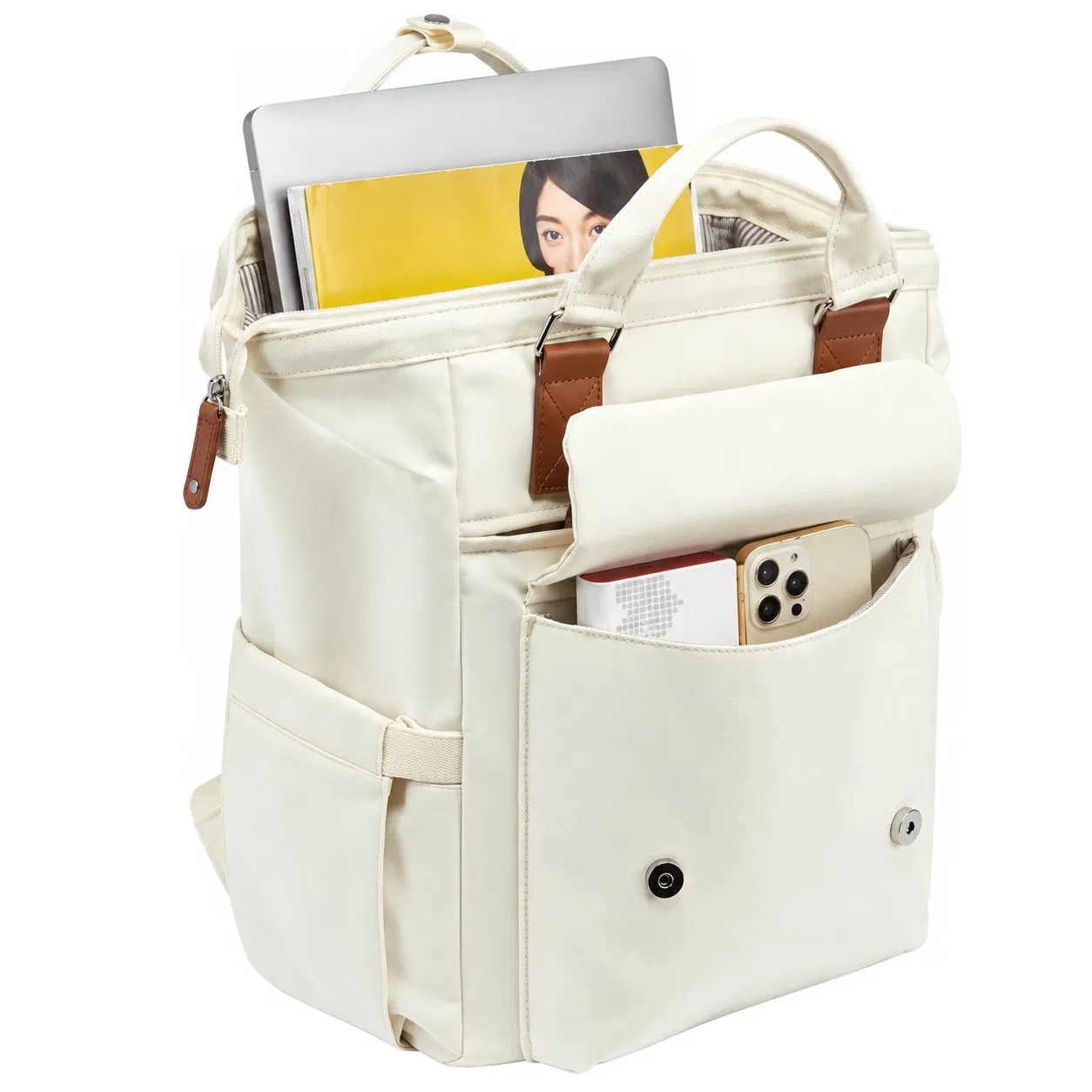 Custom Retro Nylon 15.6 Inch Laptop Travel Backpack