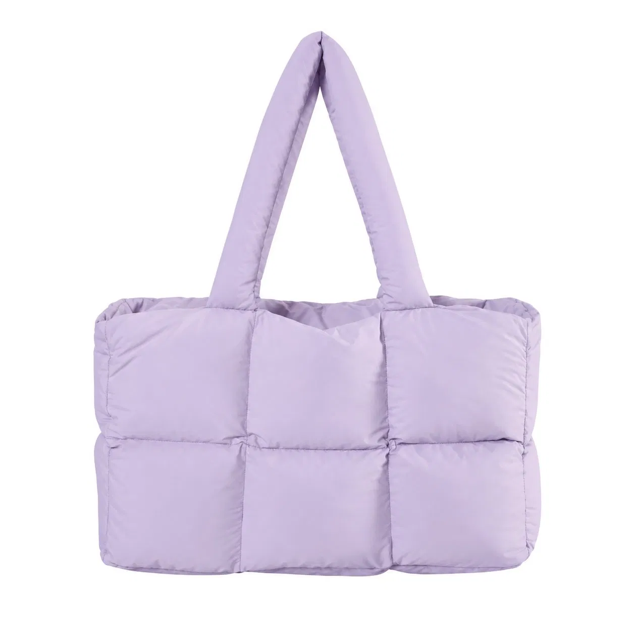 Custom Women Quilted Puffer Shoulder Tote Bag