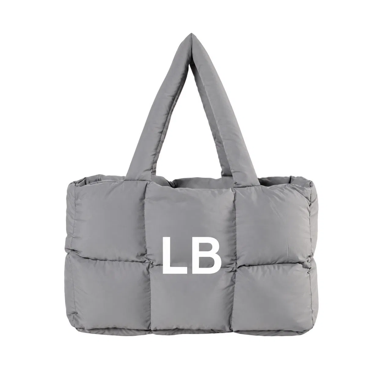 Custom Women Quilted Puffer Shoulder Tote Bag
