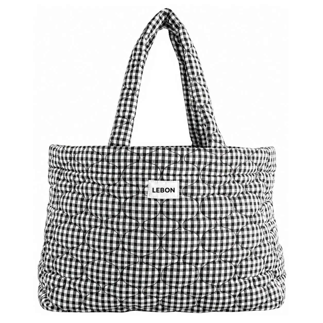 Custom Women Quilted Zipper Top Handle Shoulder Bag