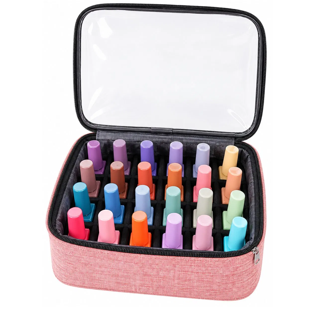 Custom Polyester Nail Polish Organizer Travel Backpack Bag