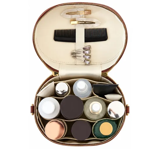 Custom Travel Makeup Cosmetic Case with Removable Divider