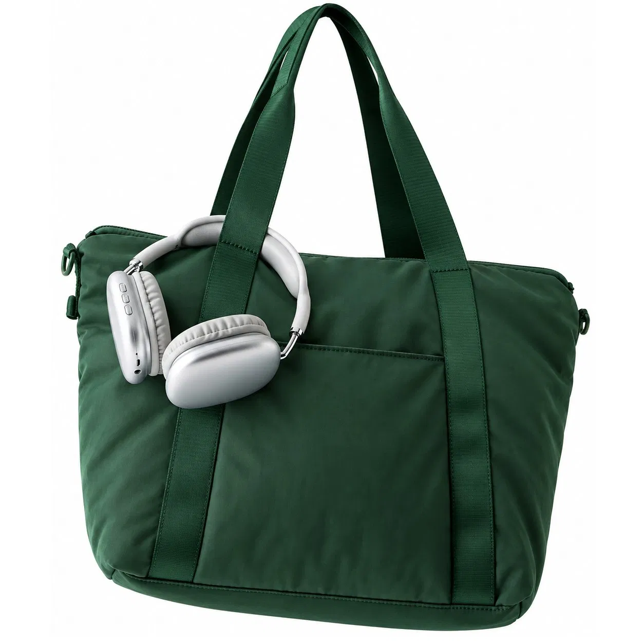 Custom Padded Nylon Quilted Shopping Travel Tote Bag