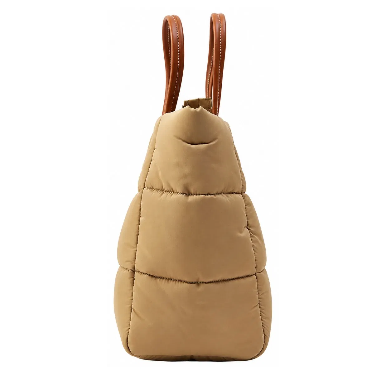 Custom Women Nylon Puffer Casual Tote Handbag