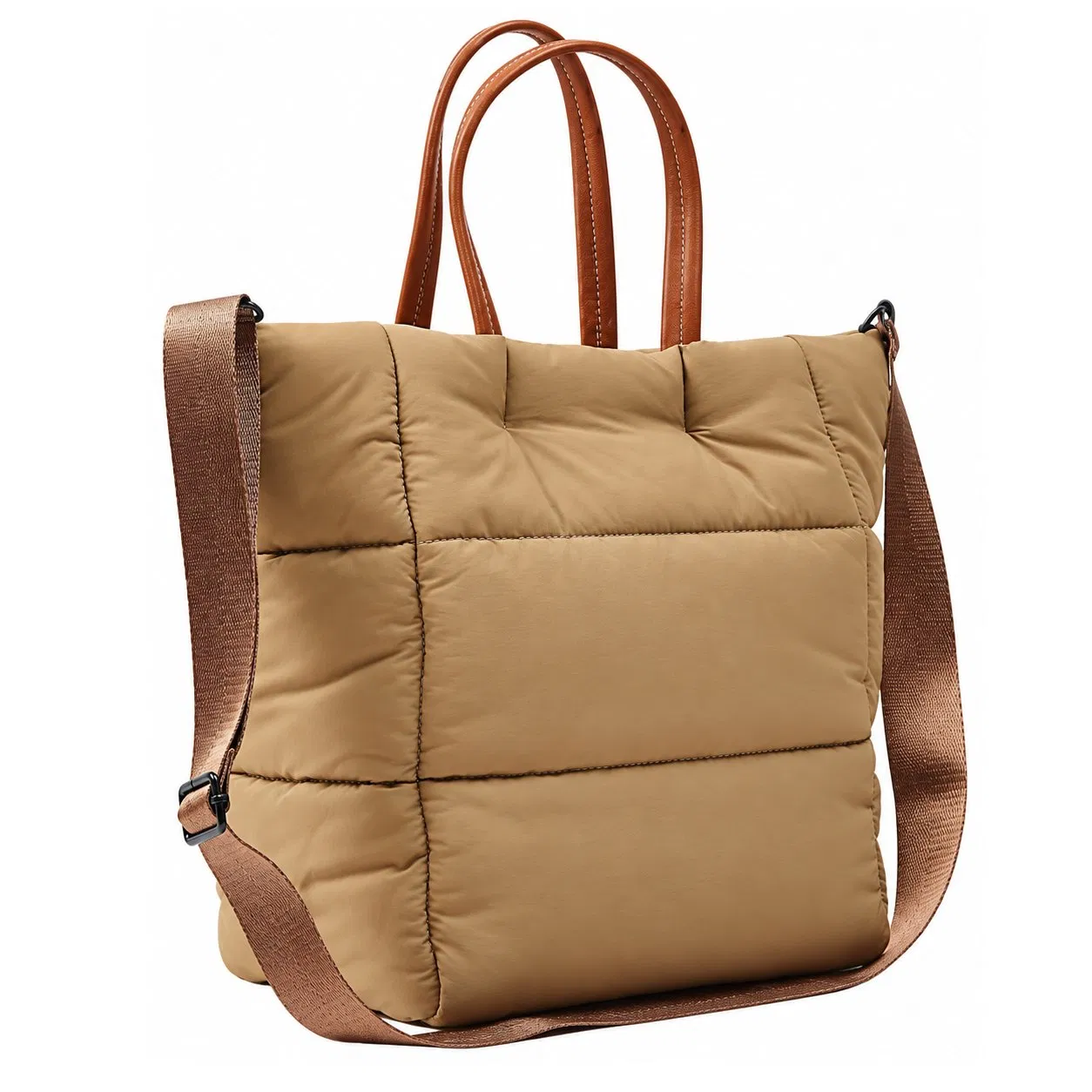 Custom Women Nylon Puffer Casual Tote Handbag