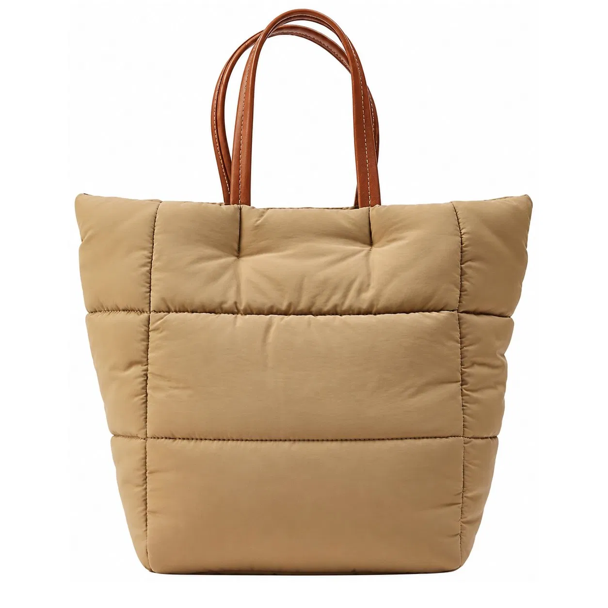 Custom Women Nylon Puffer Casual Tote Handbag