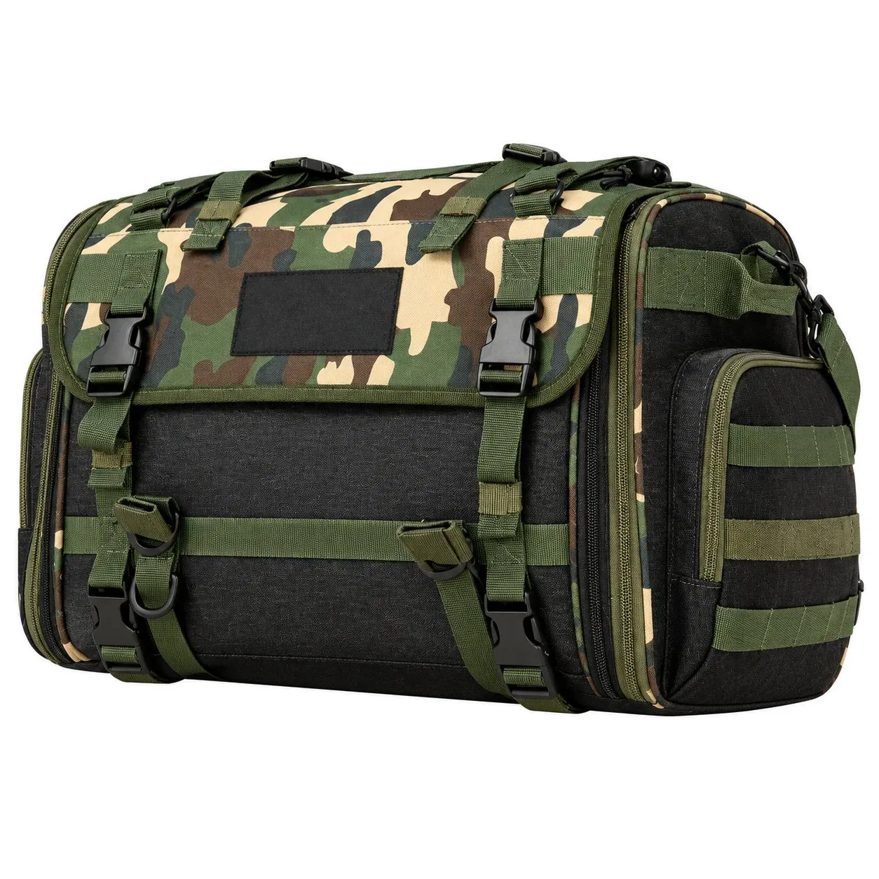 Custom PVC Camouflage Motorcycle Rear Seat Travel Bag