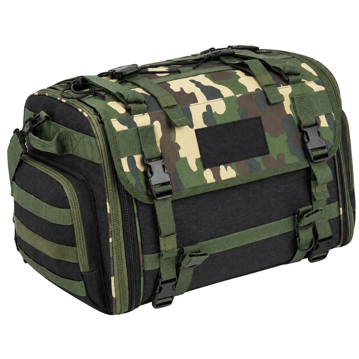 Custom PVC Camouflage Motorcycle Rear Seat Travel Bag