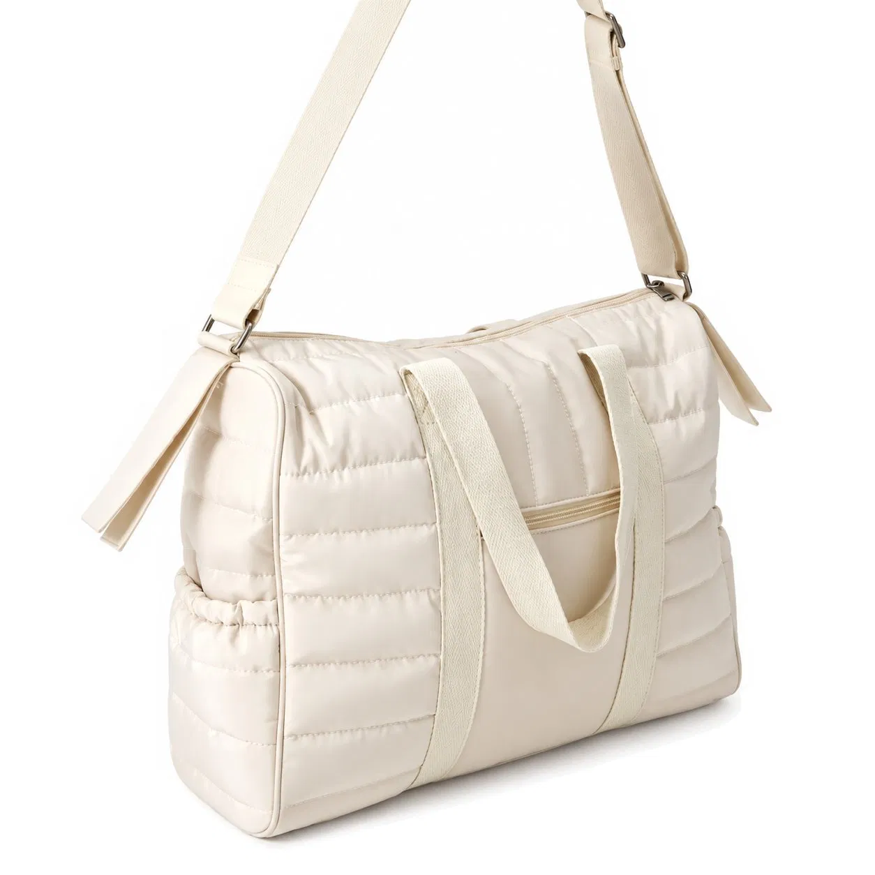 Custom Quilted Puffer Mommy Diaper Shoulder Tote Bag