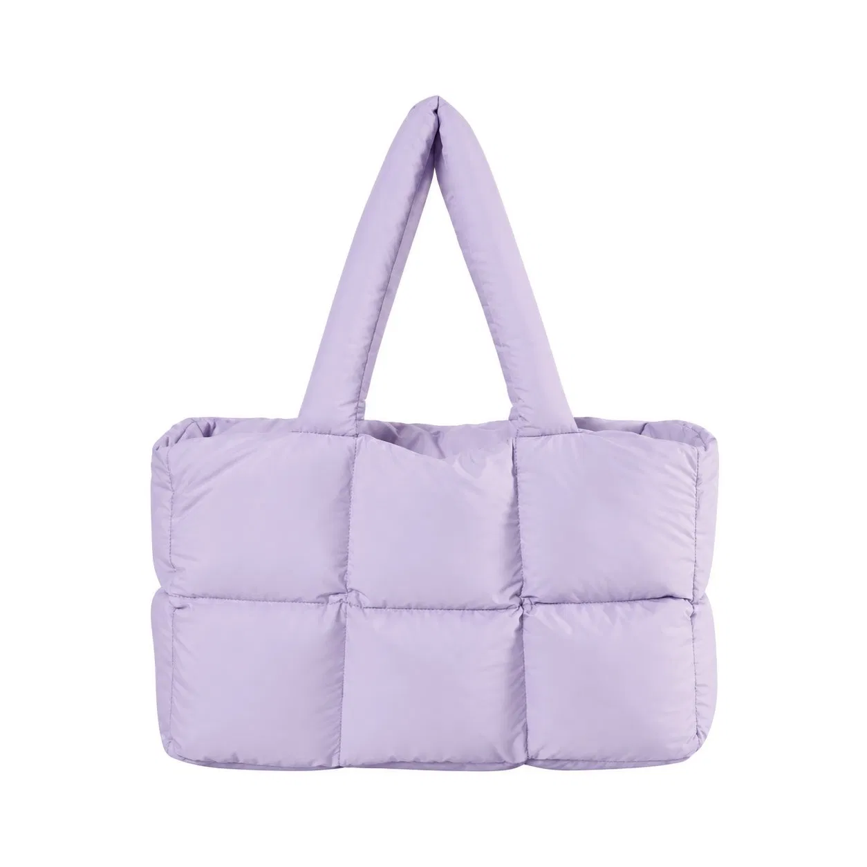 Custom Women Quilted Padded Puffer Shoulder Tote Bag