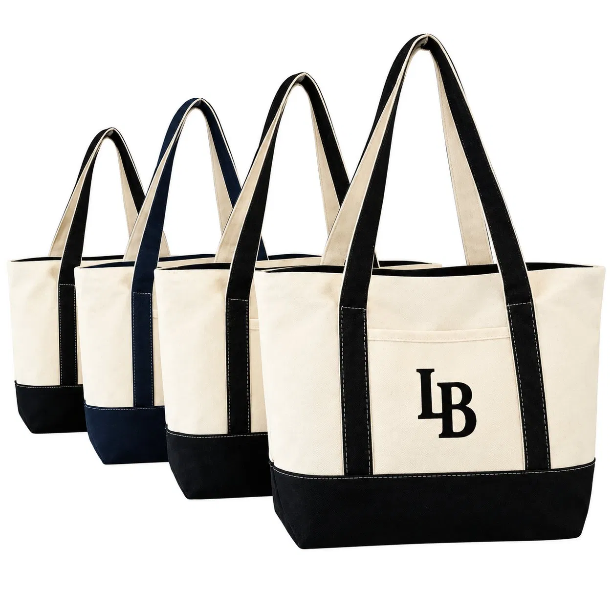 Custom Women Canvas Shopping Shoulder Tote Bag