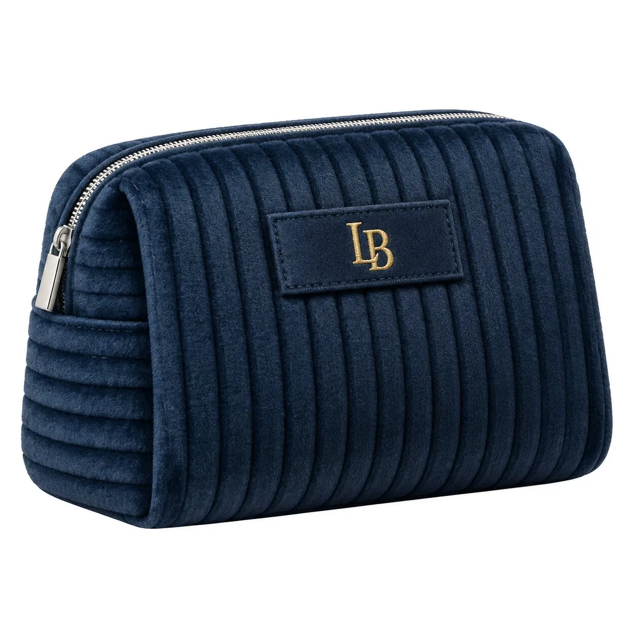 Custom Velvet Quilted Travel Cosmetic Makeup Bag