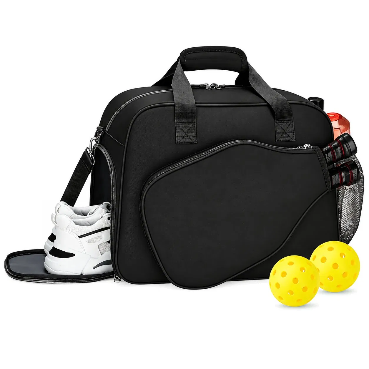 Custom Polyester Pickleball Tennis Racket Tote Bag