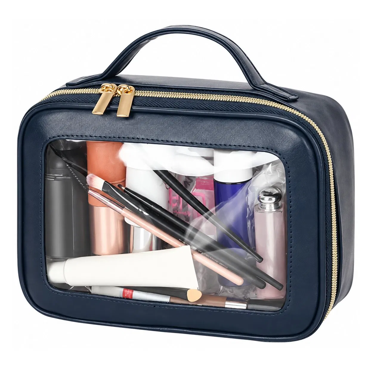 Custom PVC Clear Window Cosmetic Bag
