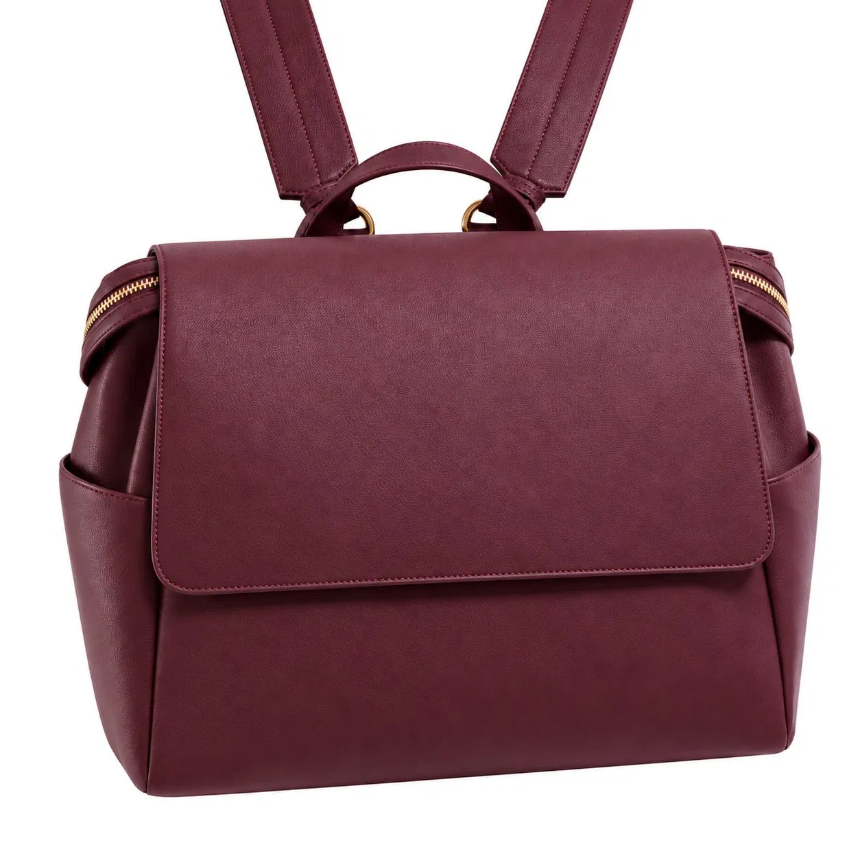 Custom PU Leather Style Diaper Mommy Backpack Bag