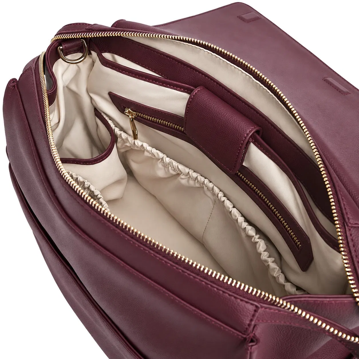 Custom PU Leather Style Diaper Mommy Backpack Bag