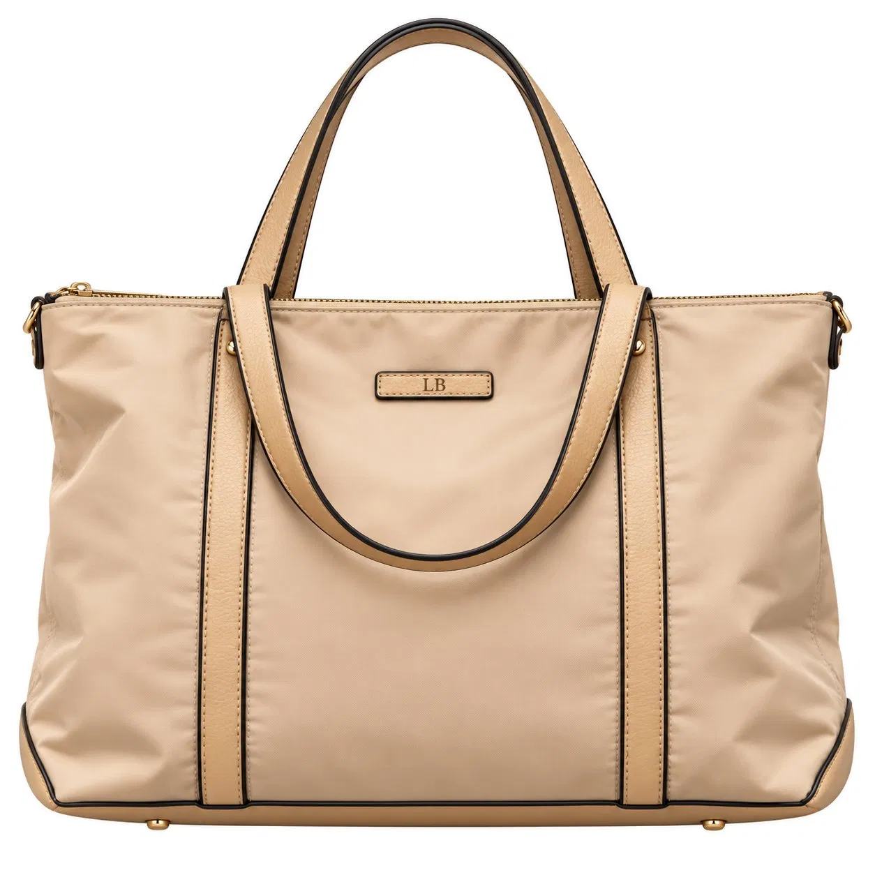 Custom Embroidery Nylon Zipper Work Travel Tote Bag