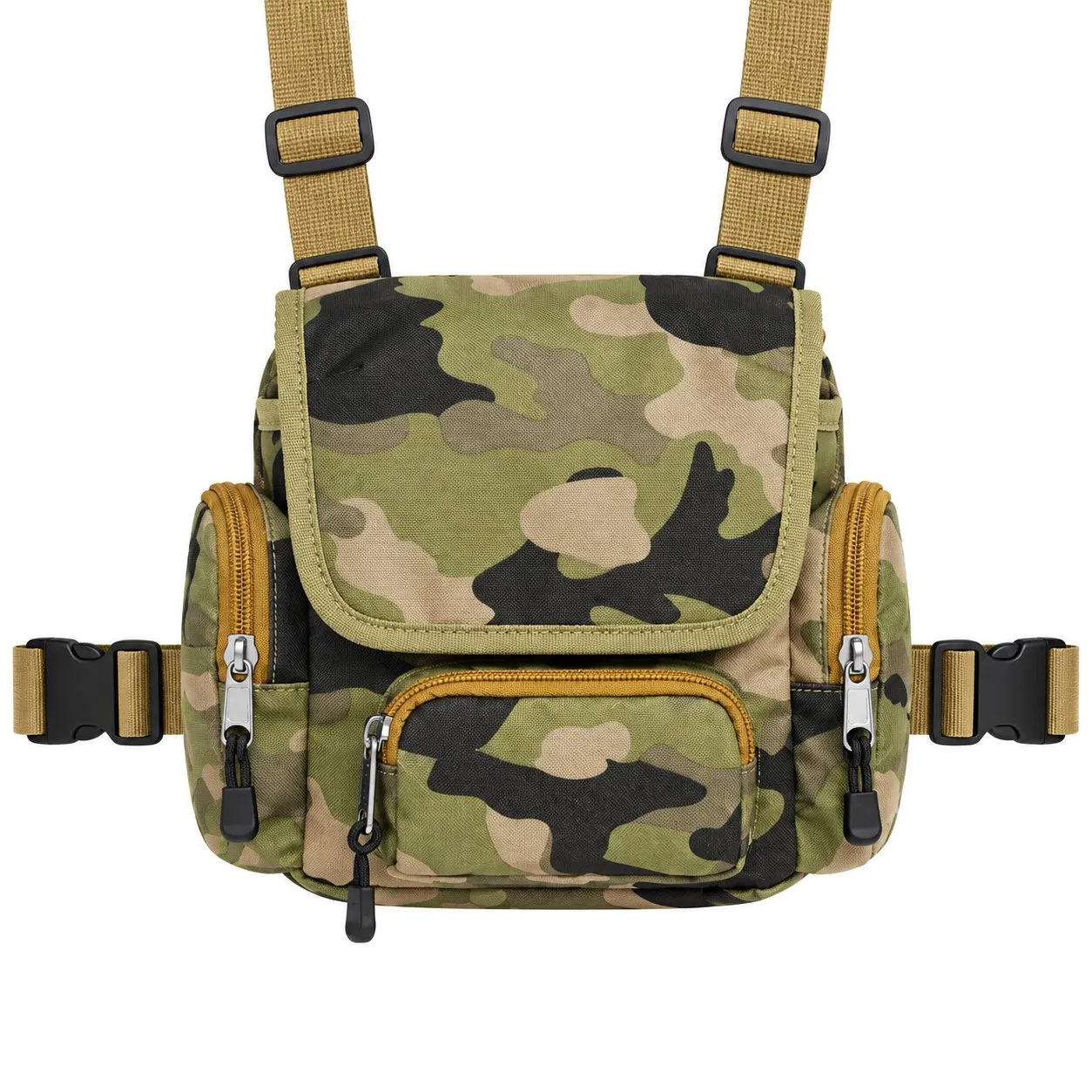 Custom Binocular Harness Chest Storage Bag with Rain Cover