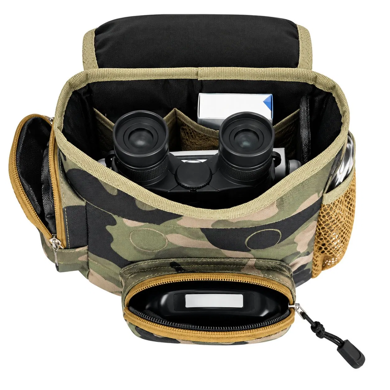 Custom Binocular Harness Chest Storage Bag with Rain Cover