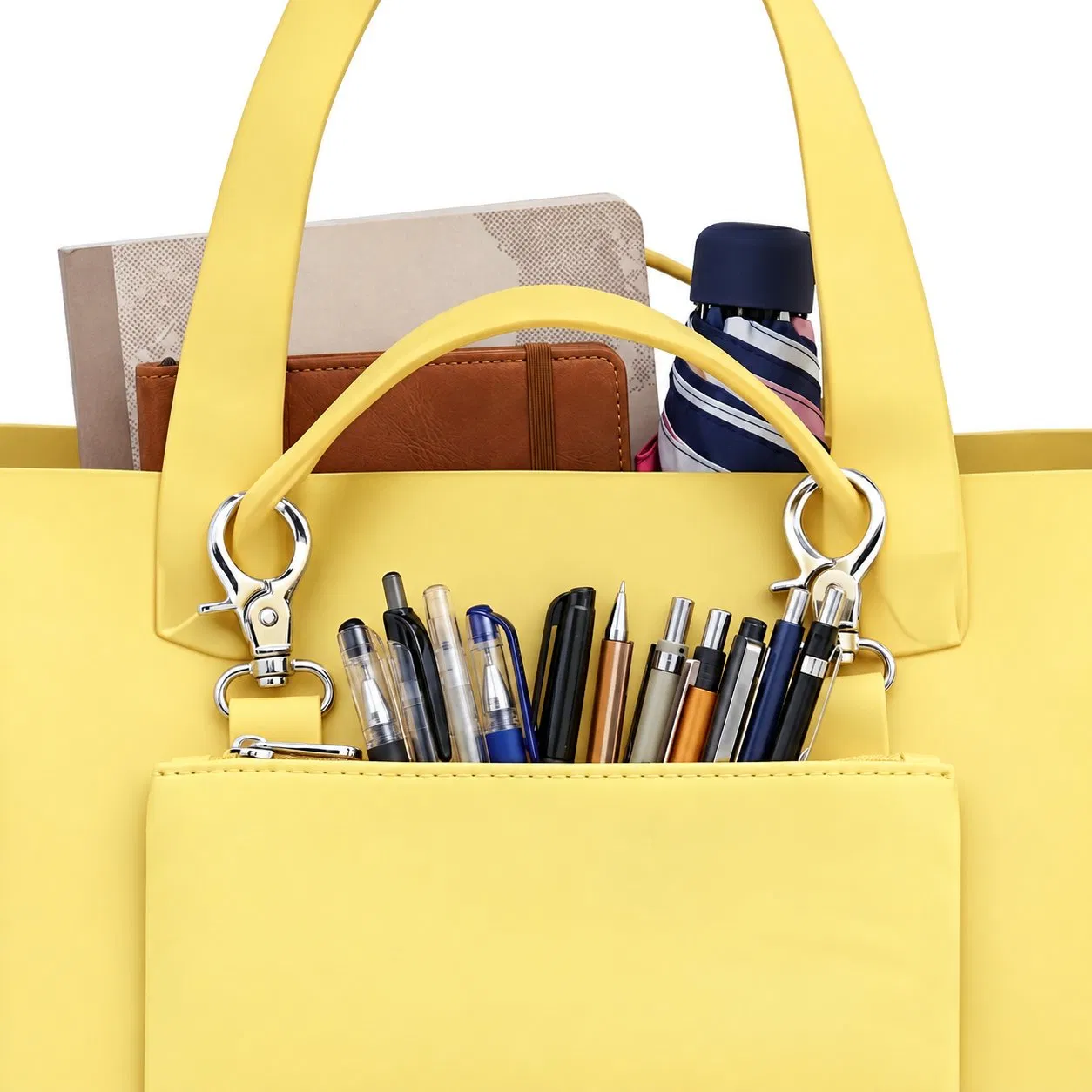 Custom Logo Polyester Jacquard Tote Shoulder Bag