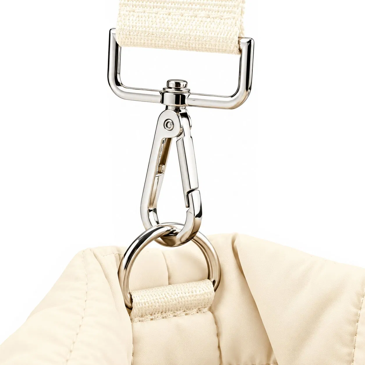 Custom Nylon Quilted Puffy Travel Tote Bag