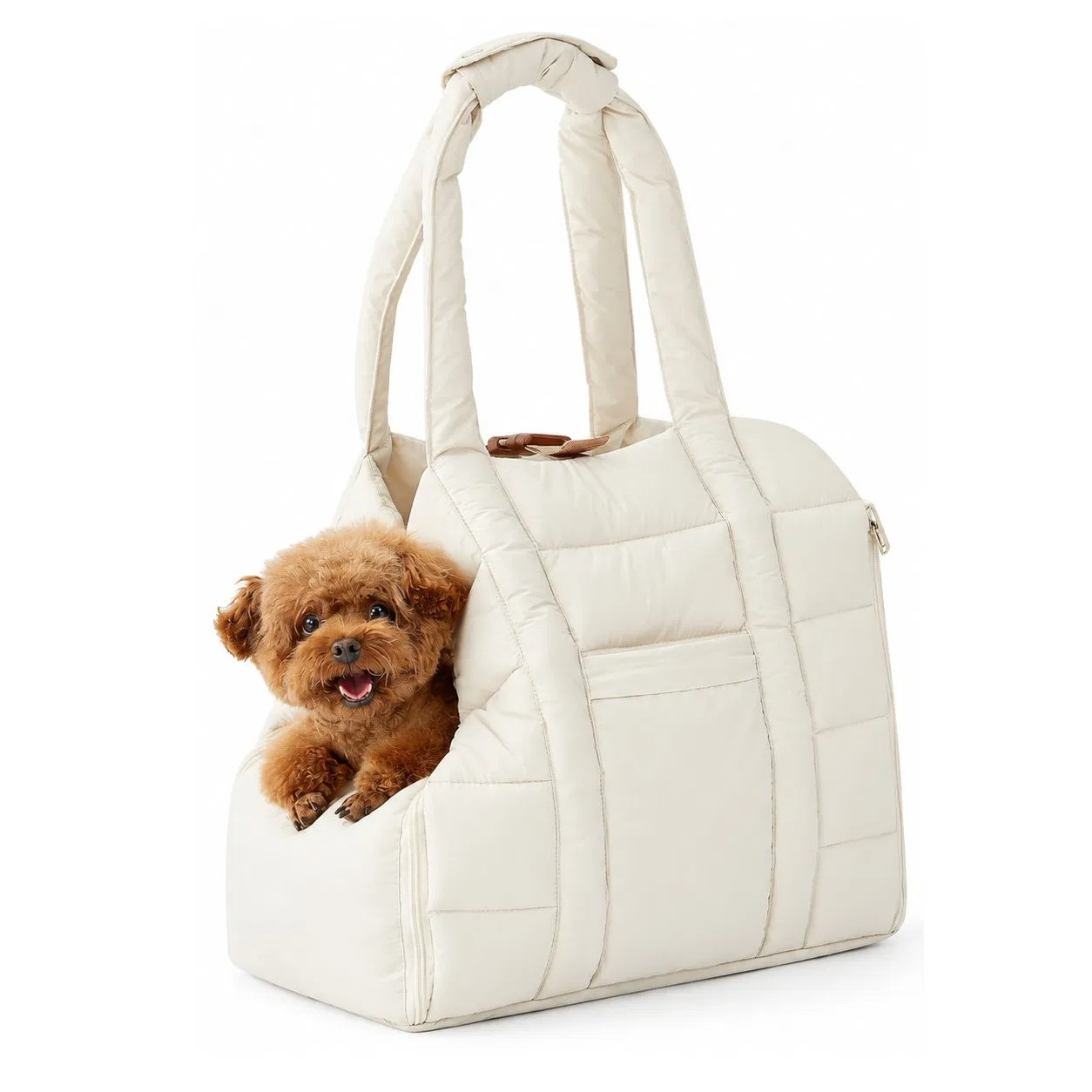 Custom Quilted Nylon Soft Sided Small Dog Pet Carrier Bag