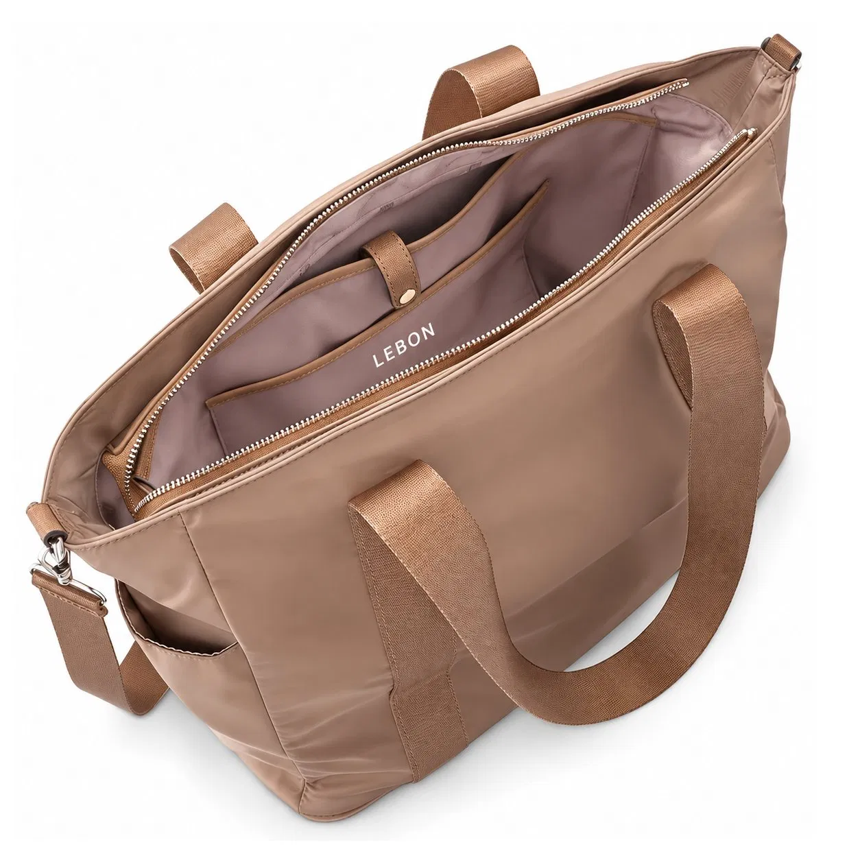 Custom Nylon Multi Pocket Women Travel Shoulder Tote Bag